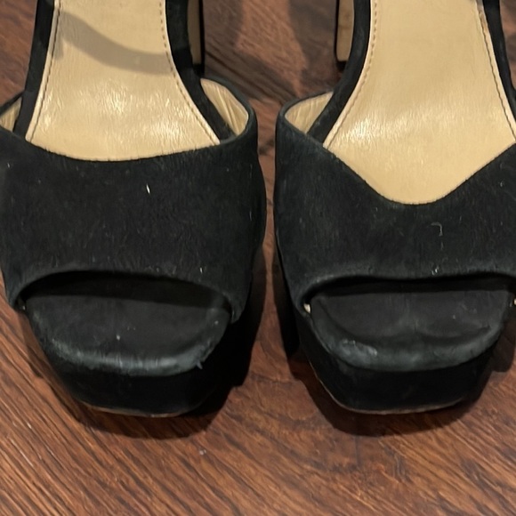 Michael Kors Black Suede Heels Size 8.5 - Picture 3 of 7
